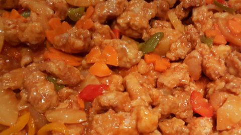 Foto van chicken hawaii